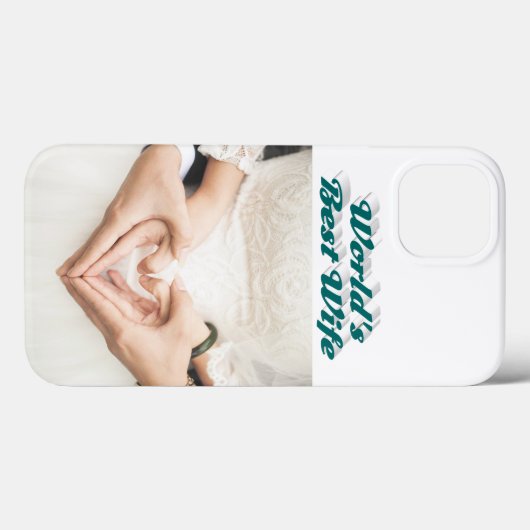 Wife Photo green iPhone Case (Achterkant (horizontaal))