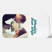 Wife Photo green iPhone Case (Achterkant (horizontaal))