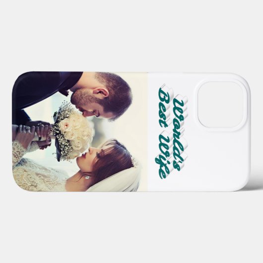 Wife Photo green iPhone Case (Achterkant (horizontaal))