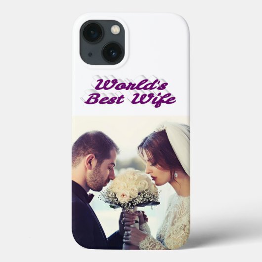 Wife Photo purple iPhone Case (Achterkant)