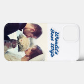 Wife Photo sea blue iPhone Case (Achterkant (horizontaal))