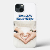 Wife Photo sea blue iPhone Case (Achterkant)