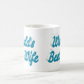 Wife sky blue halve text koffie mok (Center)