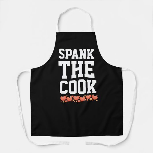WIFE SPANK HET Schort COOK KITCHEN (Voorkant)