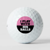 Wife speelt met je ballen? golfballen (Voorkant)