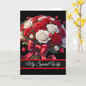 Wife Valentine's Card Kaart (Gele Bloem)