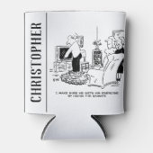 Wife verbergt de afstandsbediening van de tv blikjeskoeler (Voorkant)