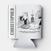 Wife verbergt de afstandsbediening van de tv blikjeskoeler (Achterkant)