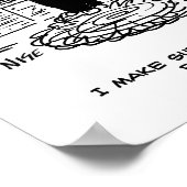 Wife verbergt de afstandsbediening van de tv poster (Hoek)