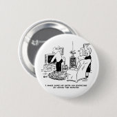 Wife verbergt de afstandsbediening van de tv ronde button 5,7 cm (Voorkant /achterkant)