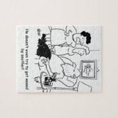 Wife zegt dat Husband niet probeert om Wooed te kr Legpuzzel (Horizontaal)