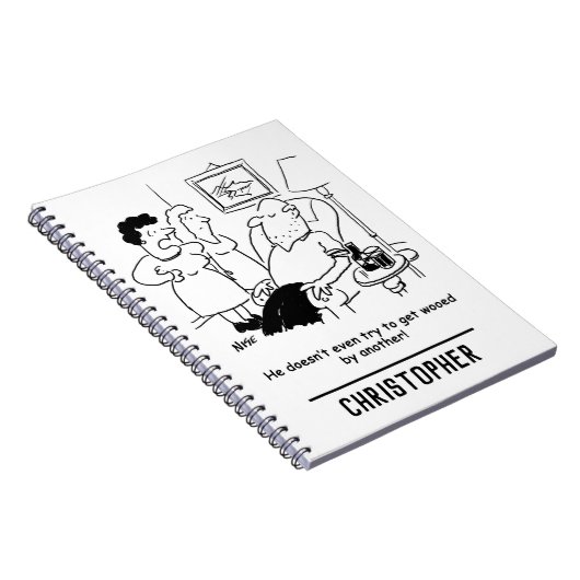 Wife zegt dat Husband niet probeert om Wooed te kr Notitieboek (Rechterzijde)