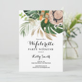 Wifelorette Weekend Getaway Itinerary Kaart (Staand voorkant)