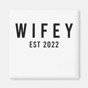 Wifey 2022 Bruid Wordt Bachelorette Feestje Magneet