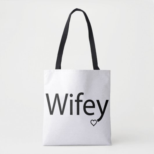 Wifey - Aangepaste All-Over-Print Canvas tas (Voorkant)