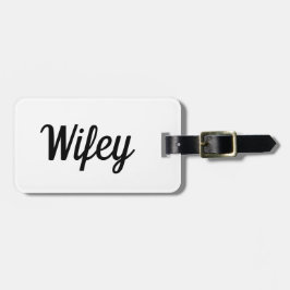 Wifey Bagagelabel