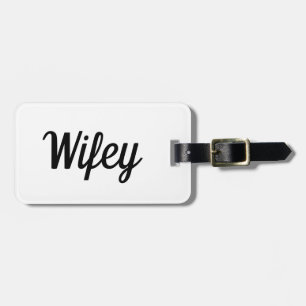 Wifey Bagagelabel