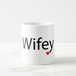 Wifey - Black/White Mok van 11 oz Morphing