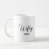 Wifey bruiloft koffie mok (Links)