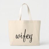 Wifey Canvas tas (Voorkant)