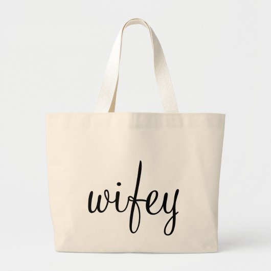 Wifey Canvas tas (Voorkant)