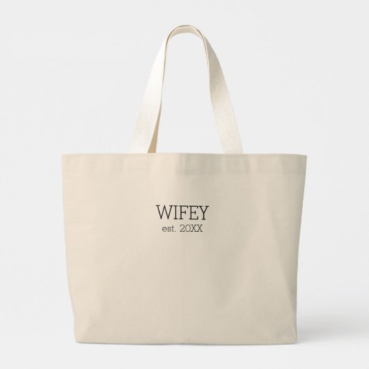 Wifey Canvas tas (Achterkant)