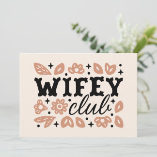 Wifey club cowboy vrouw country cowgirl esthetiek kaart