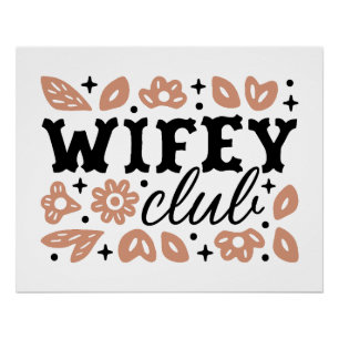 Wifey club cowboy vrouw country cowgirl esthetiek perfect poster