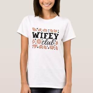 Wifey club cowboy vrouw country cowgirl esthetiek t-shirt