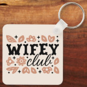 Wifey club cowboy vrouw tradwife cowgirl esthetiek sleutelhanger (Achterkant)