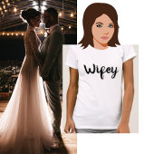 Wifey Couple-huwelijk T-shirt