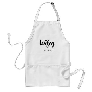 Wifey Custom Bride, Fiance Gift Standaard Schort