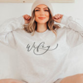 Wifey Cute Script Pas getrouwd Sweatshirt