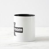 Wifey Dog Mama Boss Funny Coffee Mok (Midden)