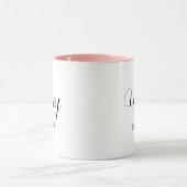 Wifey Elegant Zwart Script Wit Vrouwen Mok (Midden)