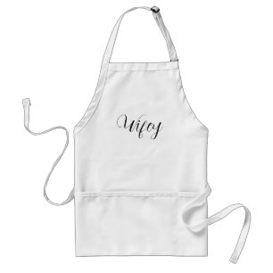Wifey Elegant Zwart Script Wit Vrouwen Standaard Schort