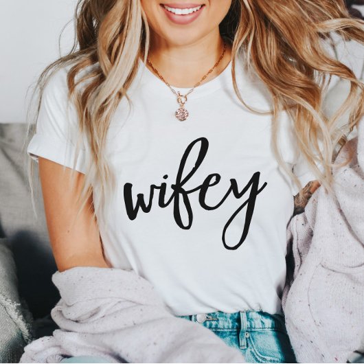 Wifey en Hubby Honeymoon T-shirt