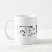 Wifey Est. 2025 Matching paar getrouwd 2025 Wifey Koffiemok (Links)