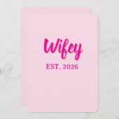 Wifey est. 2026 kaart (Voorkant / Achterkant)