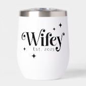Wifey Est jaar elke kleur elegante retro lettertyp (Voorkant)