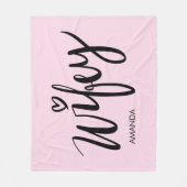 Wifey fleece blanket gift with personalized name (Voorkant)