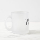 Wifey - Frosted 10 oz Frosted Glass Mok (Links)