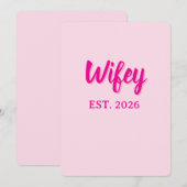 Wifey gesticht 2026 kaart (Voorkant / Achterkant)