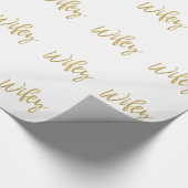 Wifey Gold Foil Wrapping Paper Cadeaupapier (Hoek)