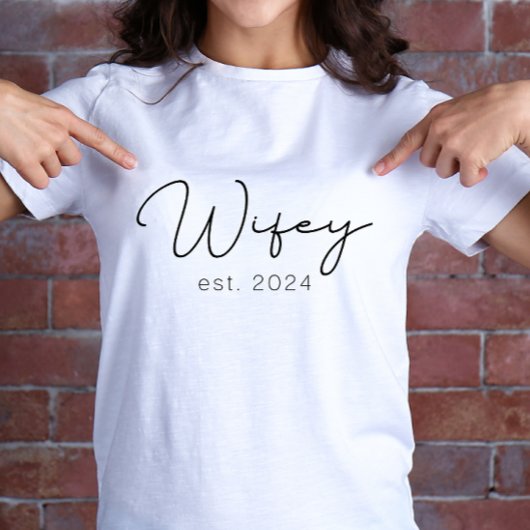 Wifey is net getrouwd met Pas getrouwd T-shirt