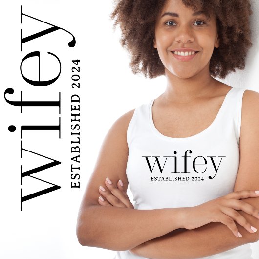 Wifey is net getrouwd tanktop