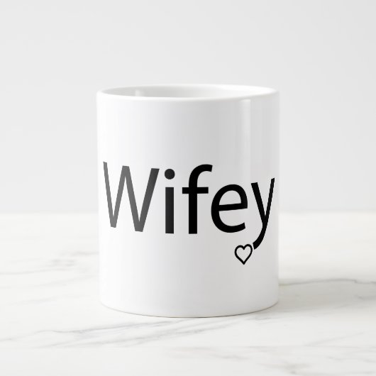 Wifey - Jumbo-Mok Grote Koffiekop (Voorkant)