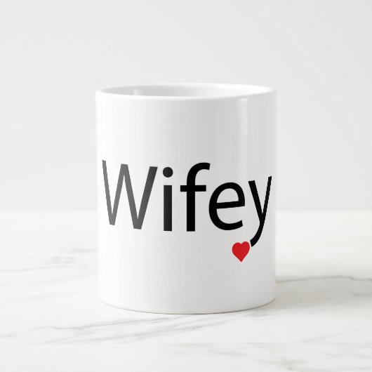 Wifey - Jumbo-Mok Grote Koffiekop (Voorkant)