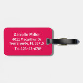 Wifey kalligrafie veranderlijke achtergrond bagagelabel (Achterkant horizontaal)