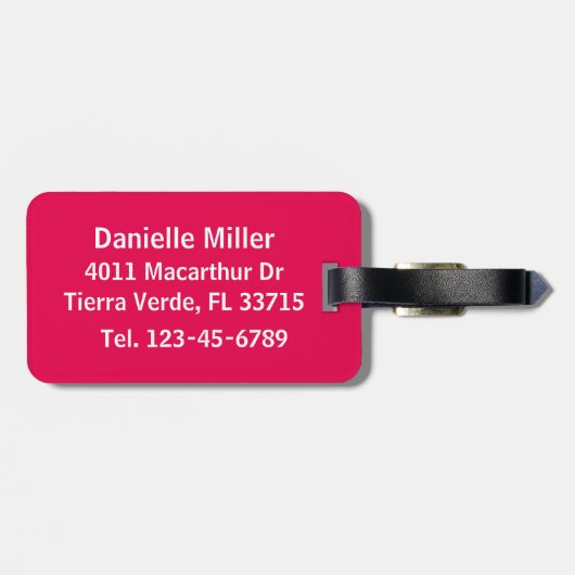 Wifey kalligrafie veranderlijke achtergrond bagagelabel (Achterkant horizontaal)